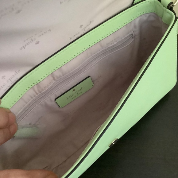 Kate Spade New York Laurel Way Greer Crossbody Bag Light Green Mint OS - Picture 14 of 16